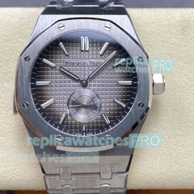 Swiss Copy Audemars Piguet Royal Oak 26591IP Smoked Grey Dial Watch 42mm 